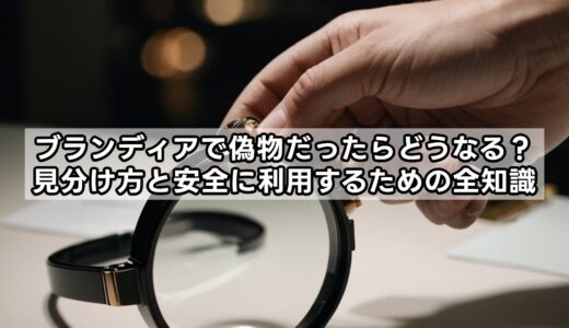 ブランディアで偽物だったらどうなる？見分け方と安全に利用するための全知識