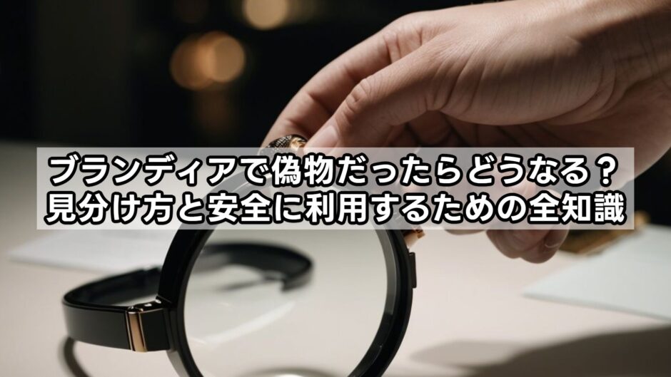 ブランディアで偽物だったらどうなる？見分け方と安全に利用するための全知識