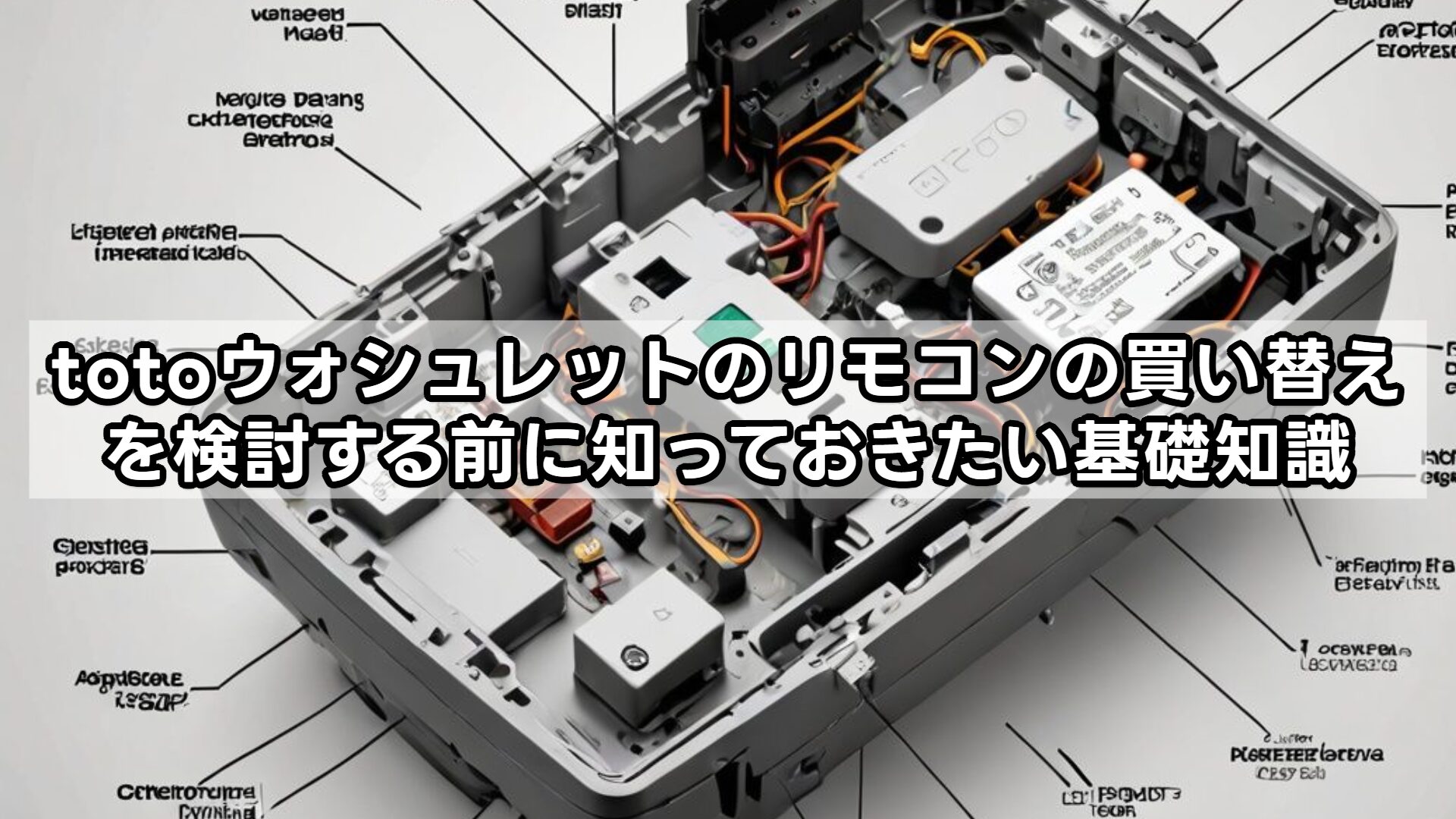 totoウォシュレットのリモコンの買い替えを検討する前に知っておきたい基礎知識