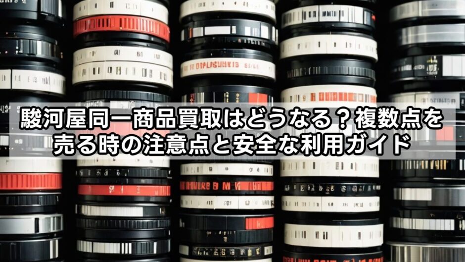 駿河屋同一商品買取はどうなる？複数点を売る時の注意点と安全な利用ガイド