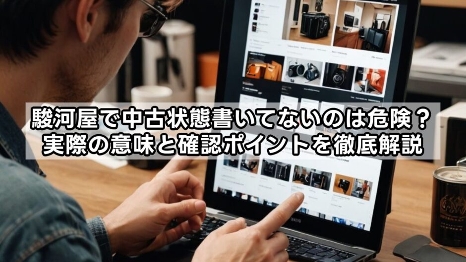 駿河屋で中古状態書いてないのは危険？実際の意味と確認ポイントを徹底解説
