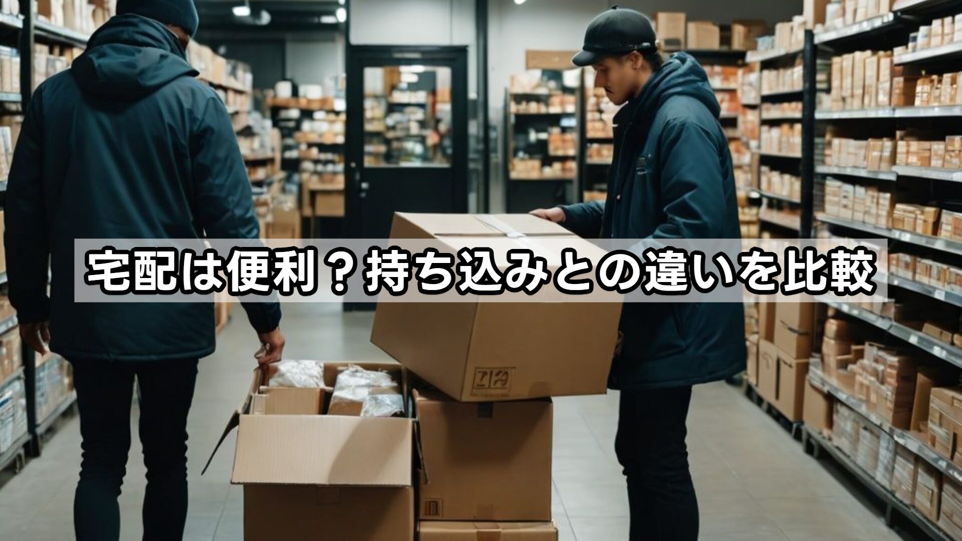 宅配は便利？持ち込みとの違いを比較