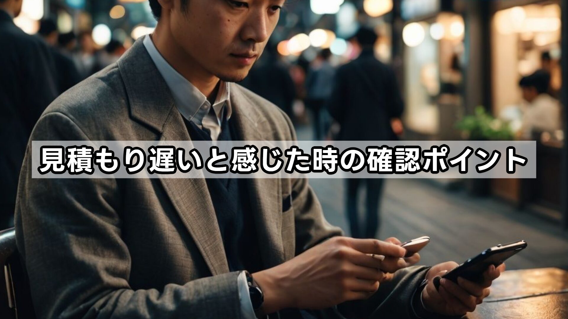 見積もり遅いと感じた時の確認ポイント