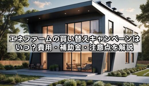 エネファームの買い替えキャンペーンはいつ？費用・補助金・注意点を解説