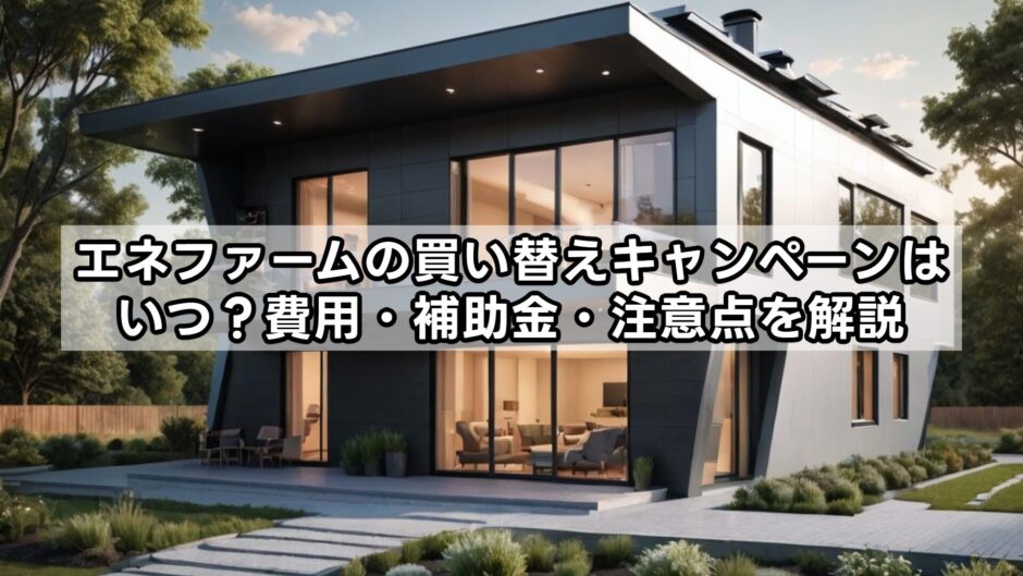 エネファームの買い替えキャンペーンはいつ？費用・補助金・注意点を解説
