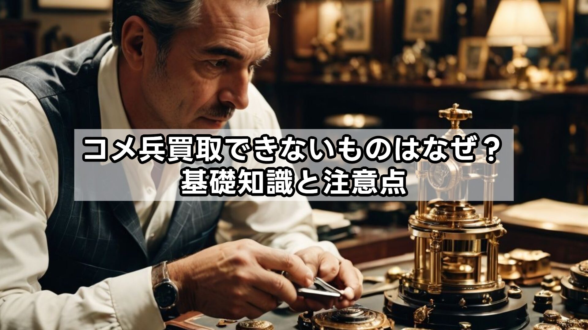 コメ兵買取できないものはなぜ？基礎知識と注意点