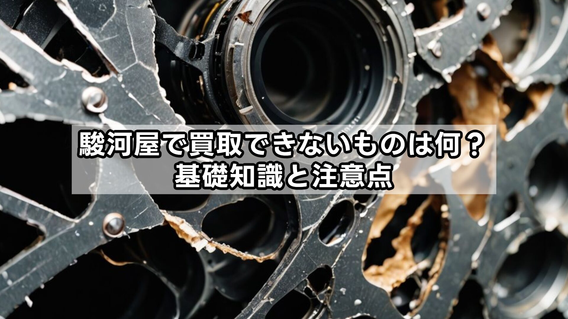 駿河屋で買取できないものは何？基礎知識と注意点