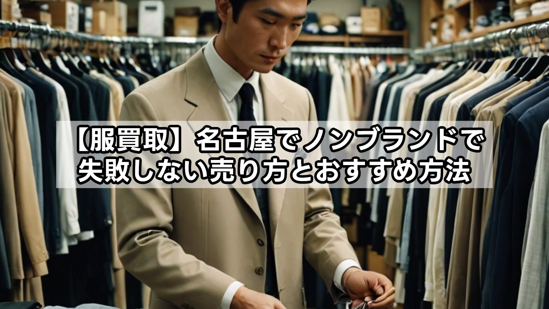 【服買取】名古屋でノンブランドで失敗しない売り方とおすすめ方法
