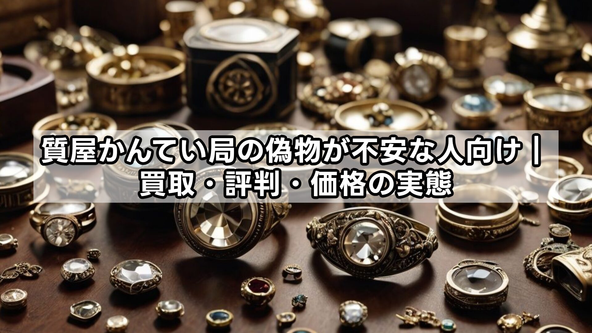 質屋かんてい局の偽物が不安な人向け｜買取・評判・価格の実態