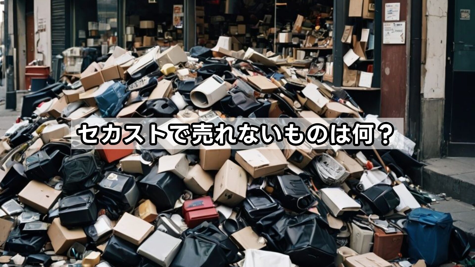 セカストで売れないものは何？