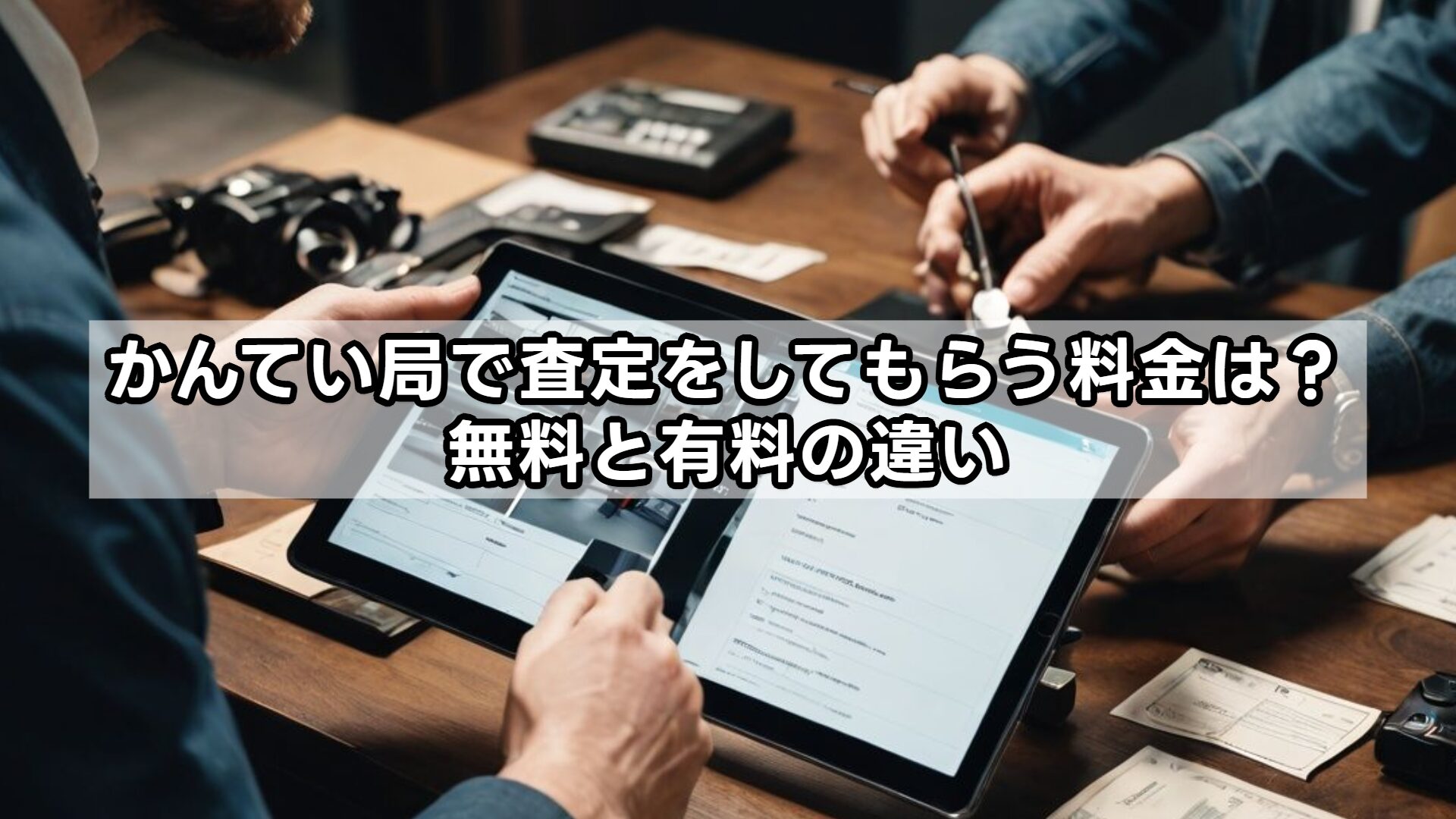 かんてい局で査定をしてもらう料金は？無料と有料の違い