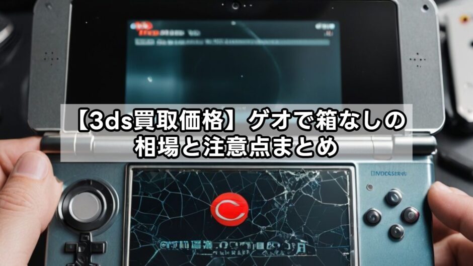 【3ds買取価格】ゲオで箱なしの相場と注意点まとめ