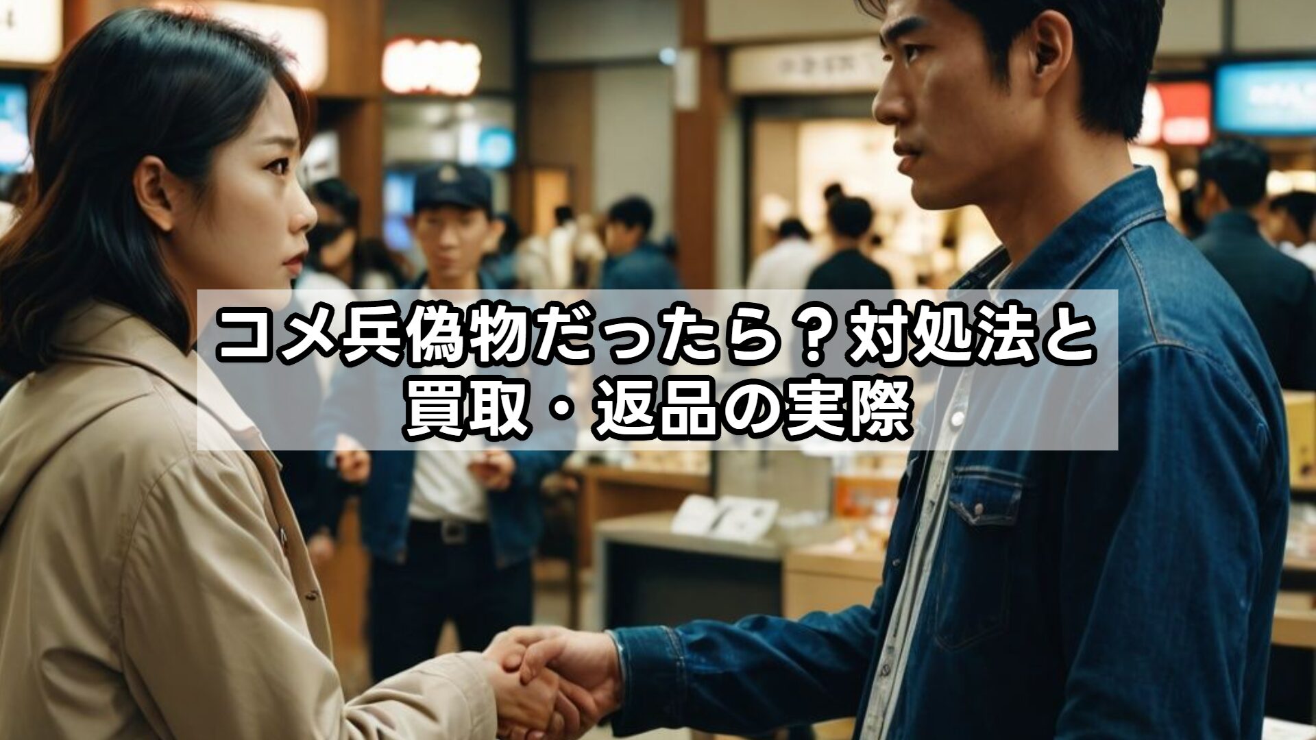 コメ兵偽物だったら？対処法と買取・返品の実際