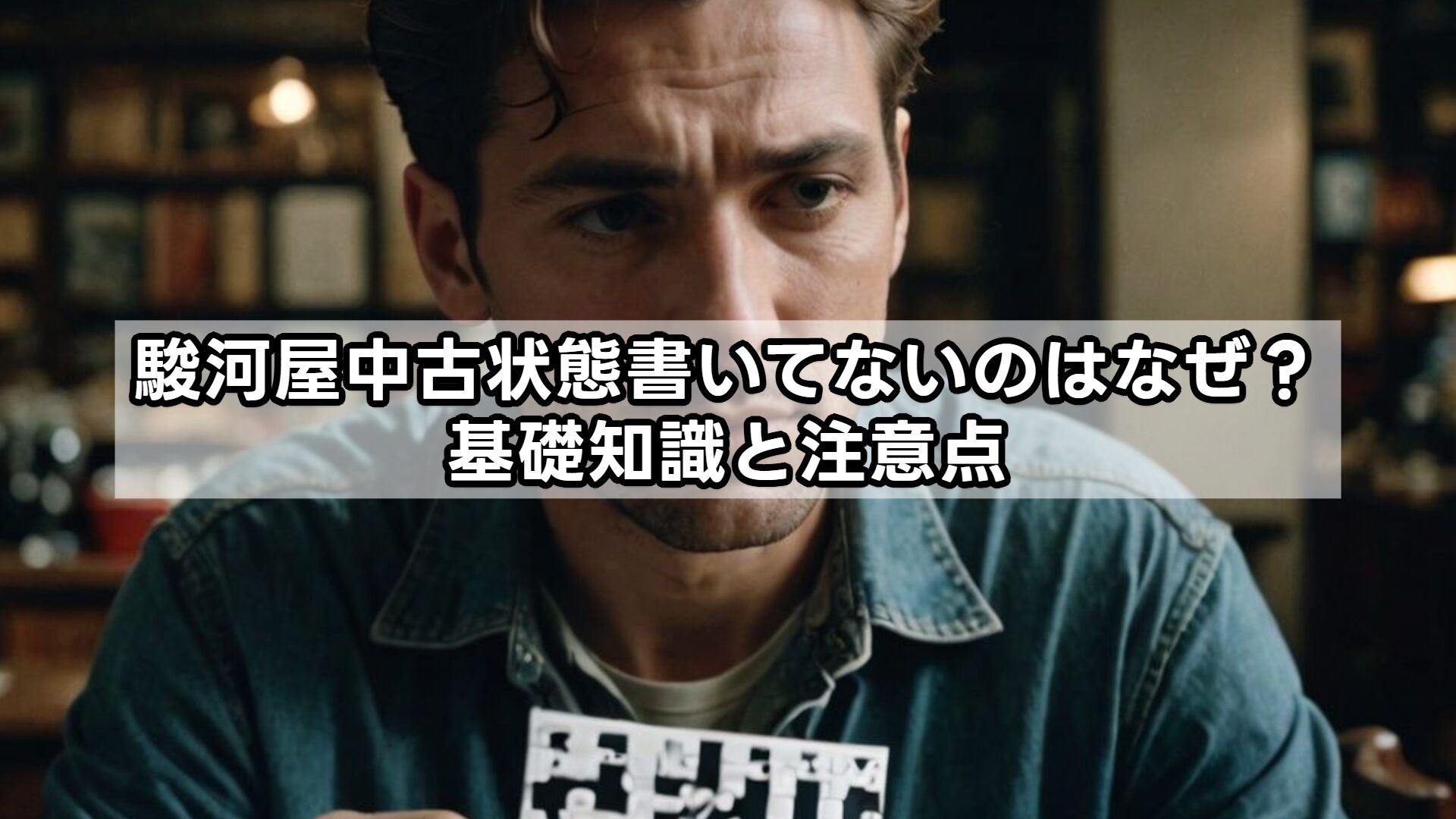 駿河屋中古状態書いてないのはなぜ？基礎知識と注意点