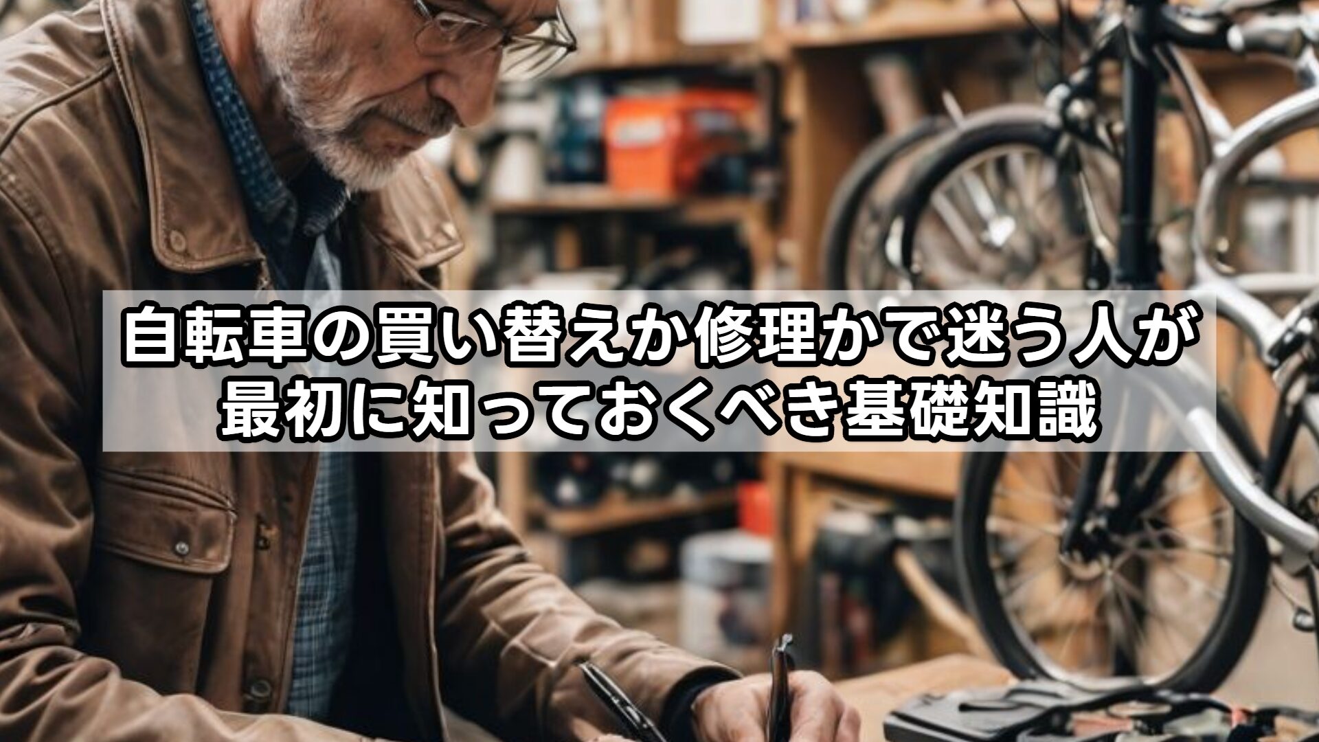 自転車の買い替えか修理かで迷う人が最初に知っておくべき基礎知識