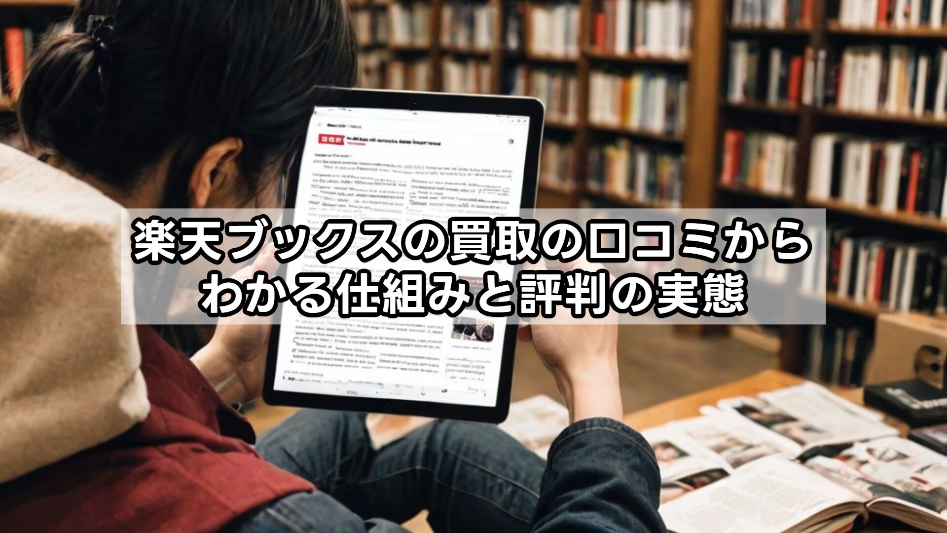 楽天ブックスの買取の口コミからわかる仕組みと評判の実態
