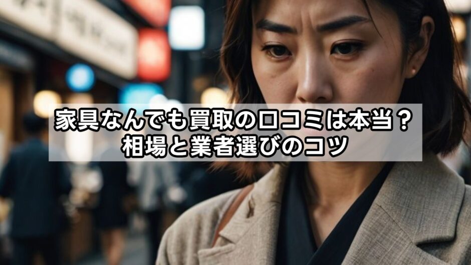 家具なんでも買取の口コミは本当？相場と業者選びのコツ