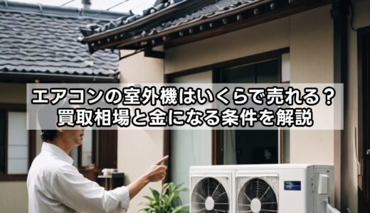 エアコンの室外機はいくらで売れる？買取相場と金になる条件を解説