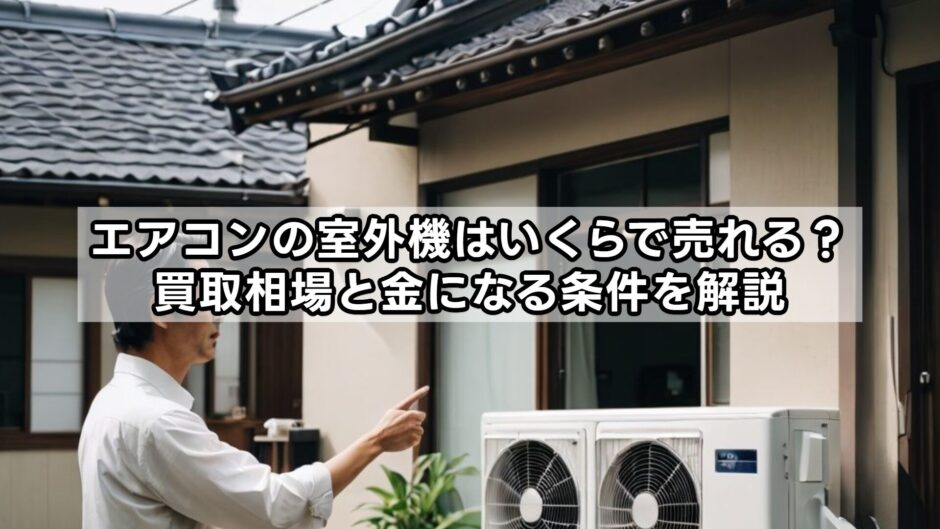 エアコンの室外機はいくらで売れる？買取相場と金になる条件を解説