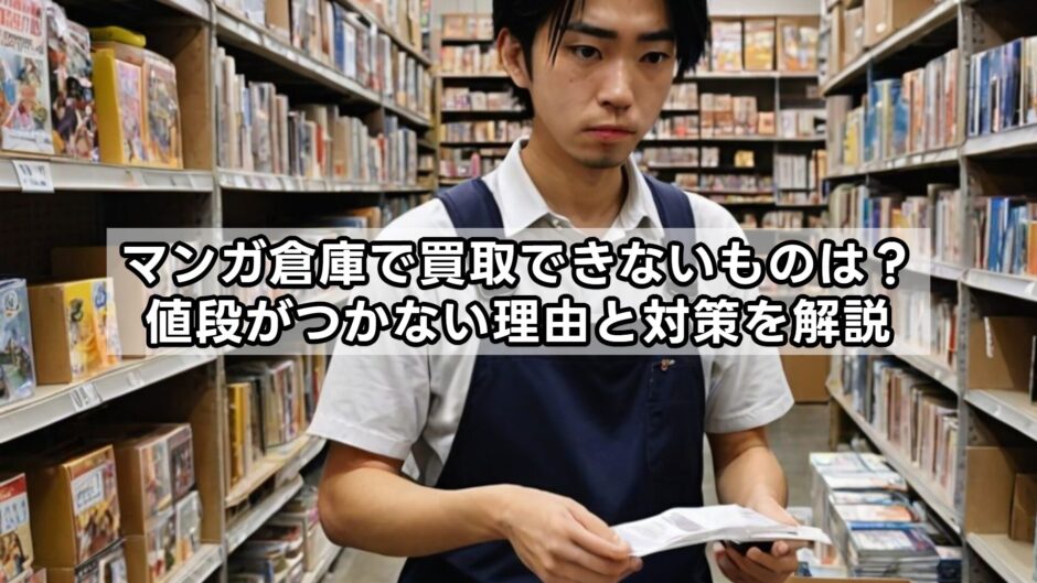 マンガ倉庫で買取できないものは？値段がつかない理由と対策を解説