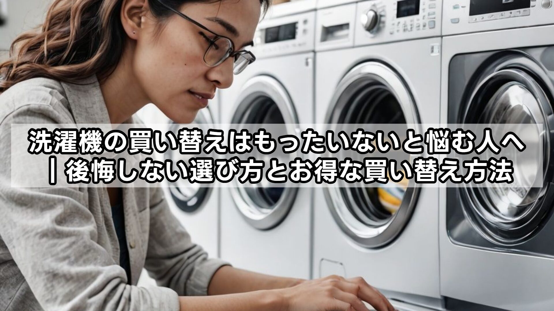 洗濯機の買い替えはもったいないと悩む人へ|後悔しない選び方とお得な買い替え方法