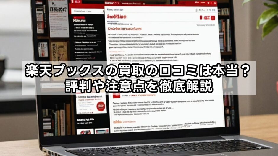 楽天ブックスの買取の口コミは本当？評判や注意点を徹底解説