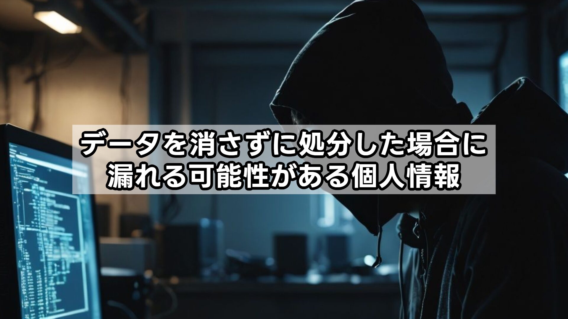 データを消さずに処分した場合に漏れる可能性がある個人情報