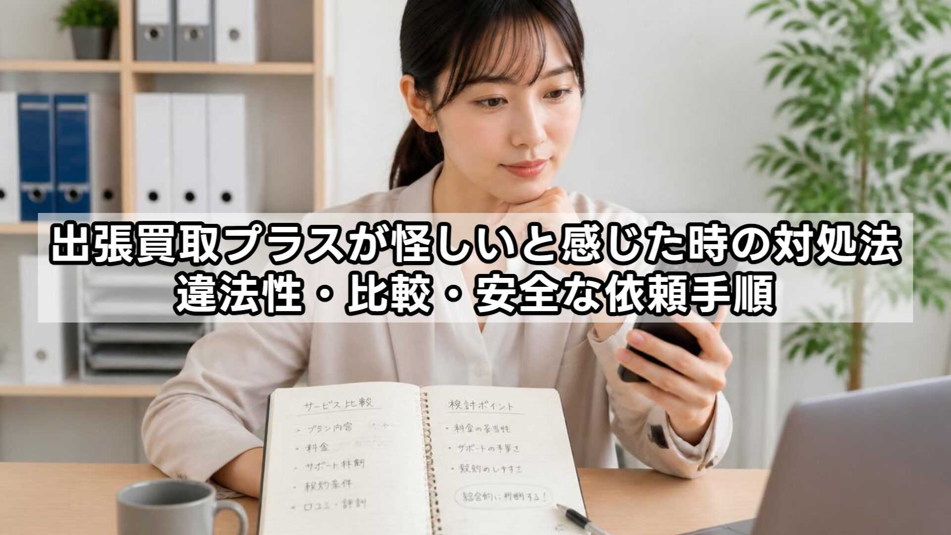 出張買取プラスが怪しいと感じた時の対処法：違法性・比較・安全な依頼手順