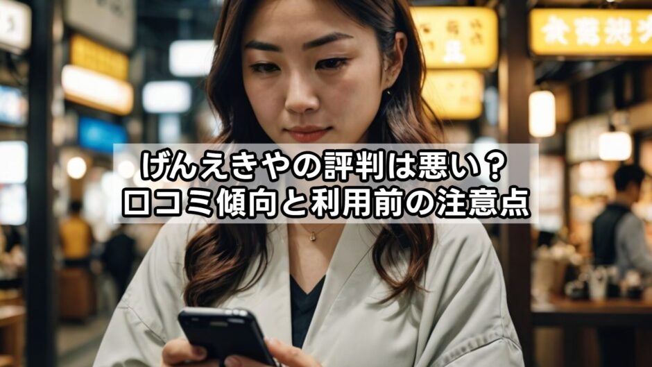 げんえきやの評判は悪い？口コミ傾向と利用前の注意点