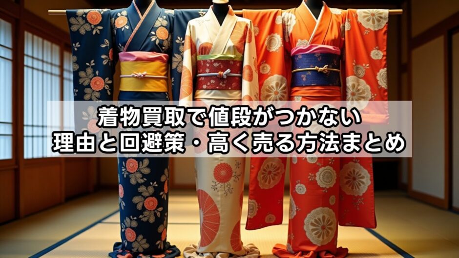 着物買取で値段がつかない理由と回避策・高く売る方法まとめ