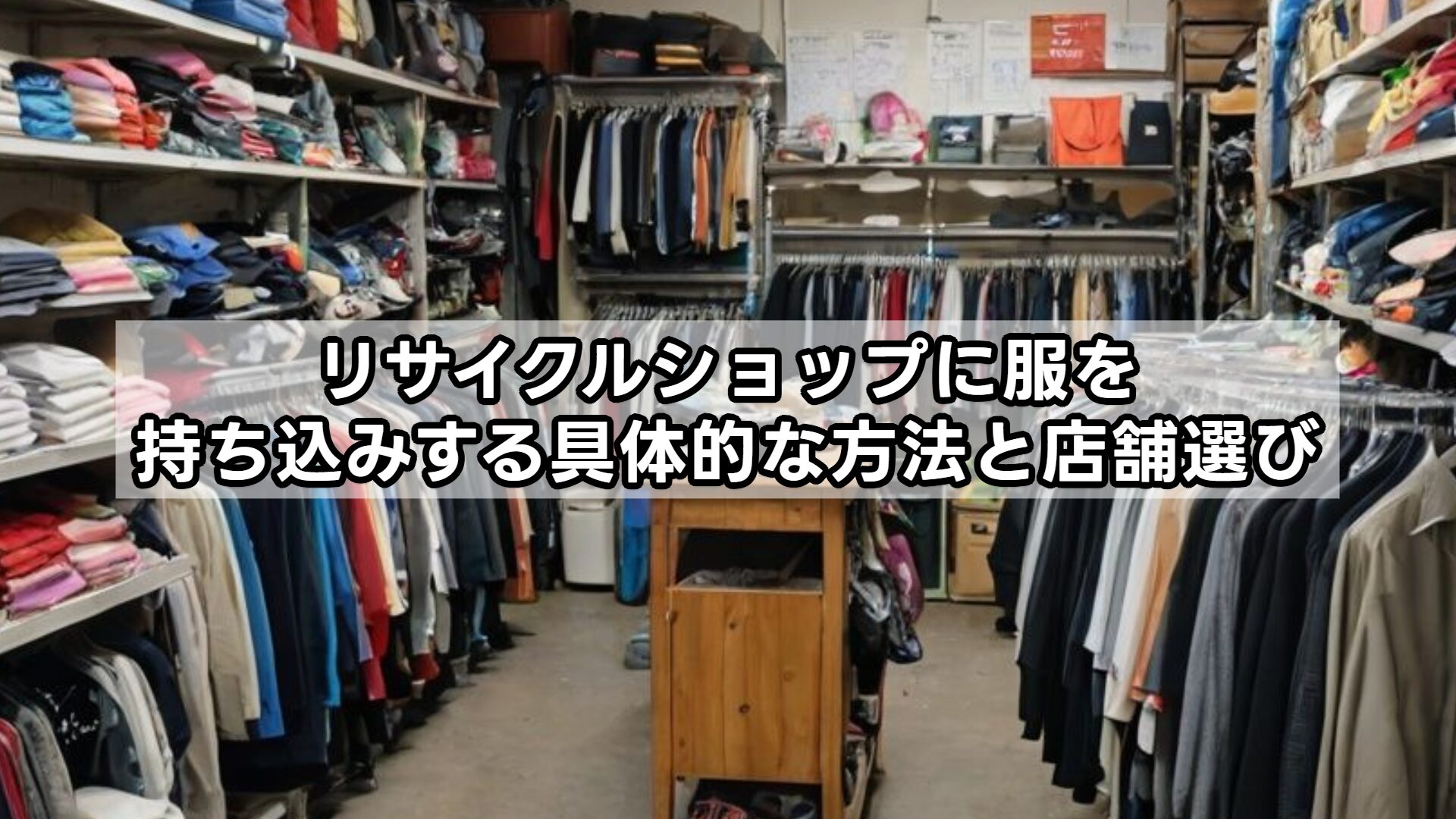 リサイクルショップに服を持ち込みする具体的な方法と店舗選び