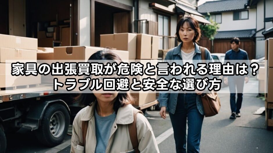 家具の出張買取が危険と言われる理由は？トラブル回避と安全な選び方