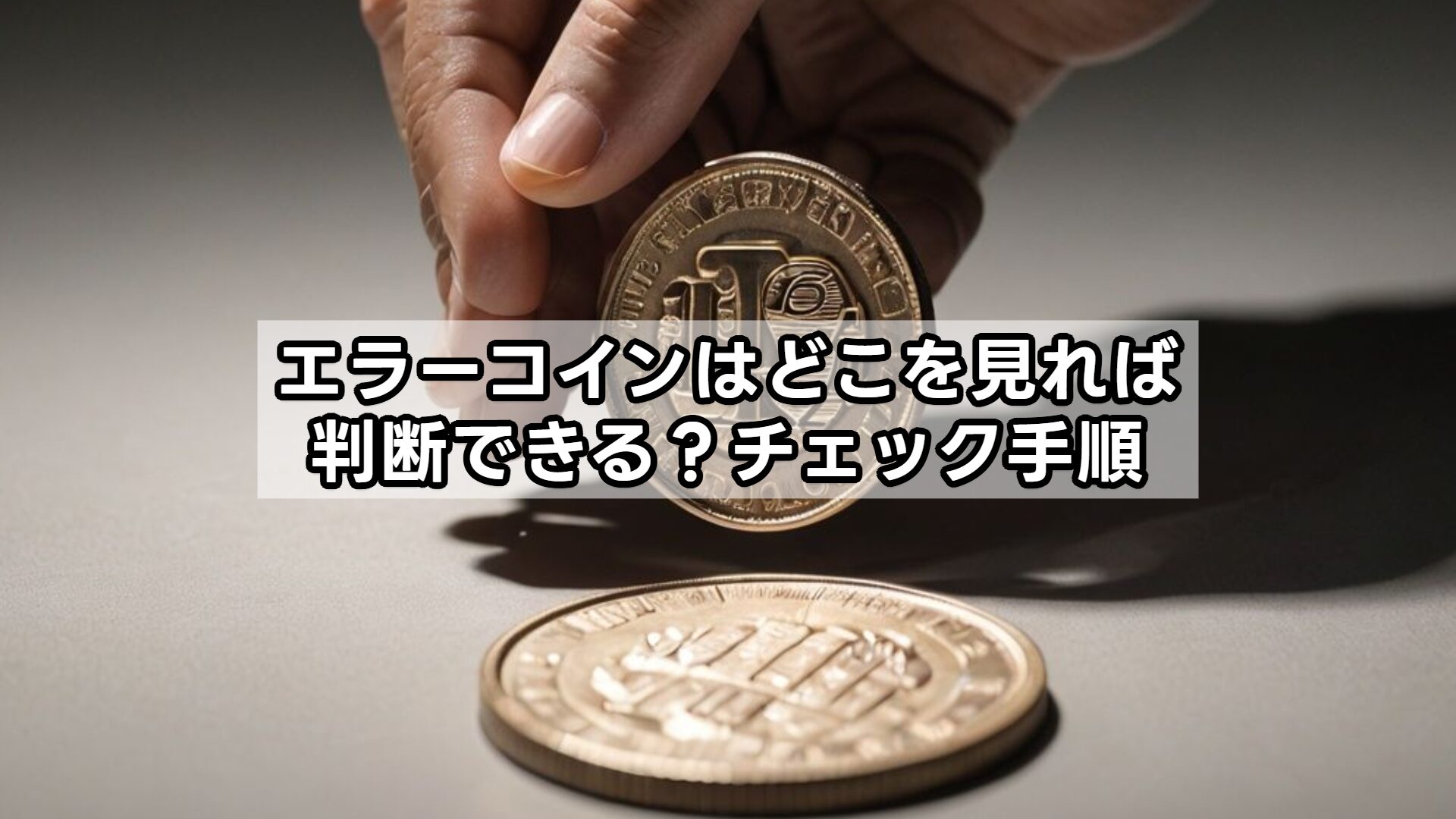 エラーコインはどこを見れば判断できる？チェック手順