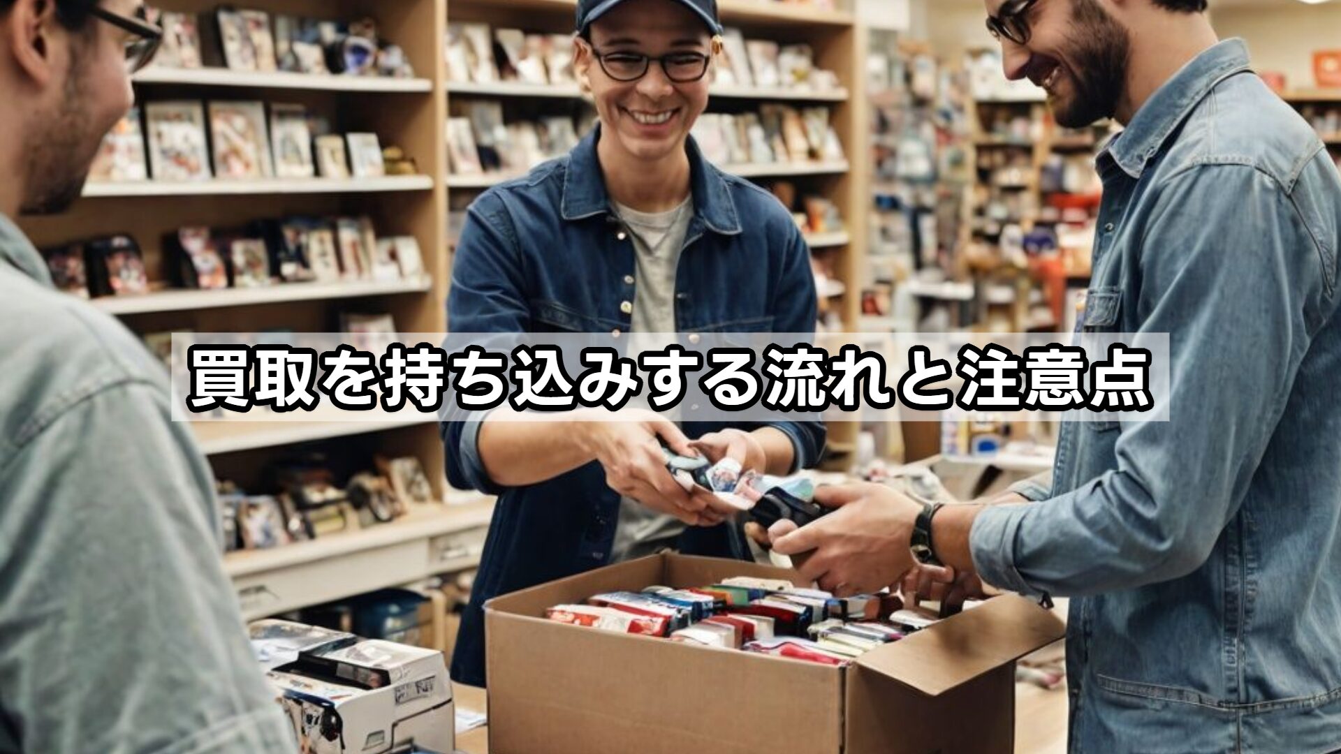 買取を持ち込みする流れと注意点