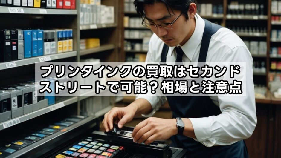プリンタインクの買取はセカンドストリートで可能？相場と注意点