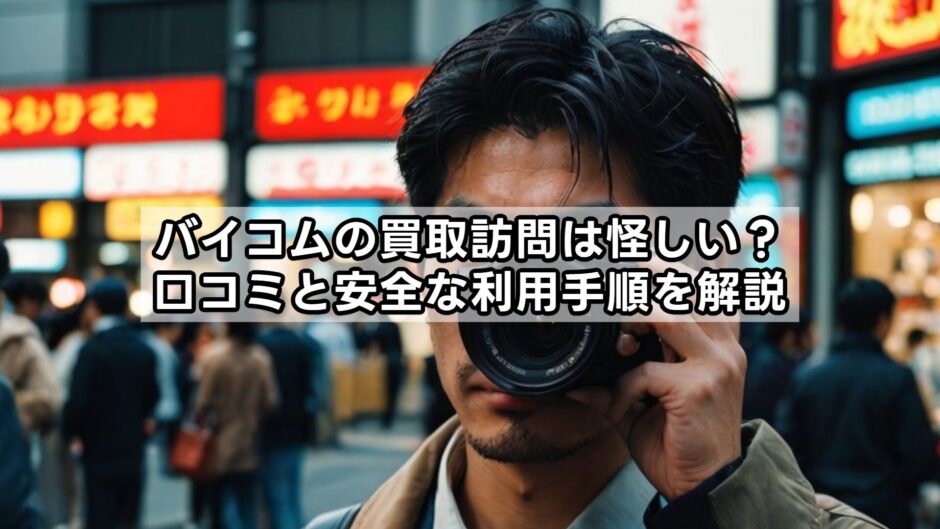 バイコムの買取訪問は怪しい？口コミと安全な利用手順を解説