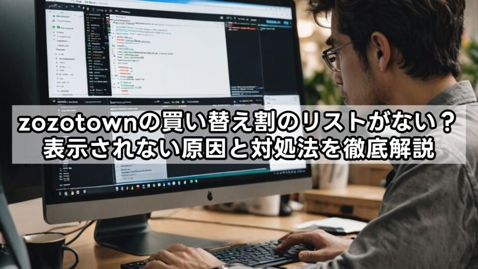 zozotownの買い替え割のリストがない？表示されない原因と対処法を徹底解説