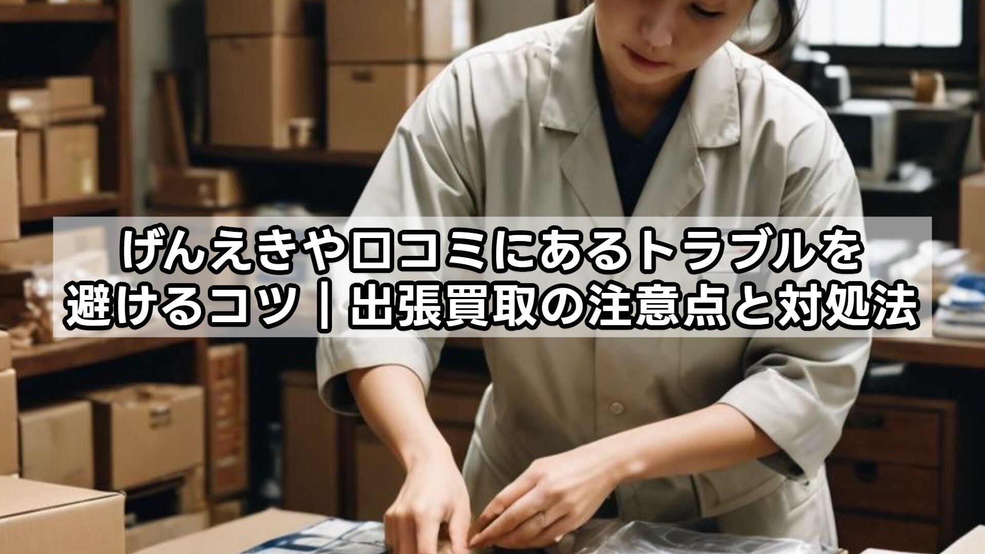 げんえきや口コミにあるトラブルを避けるコツ｜出張買取の注意点と対処法