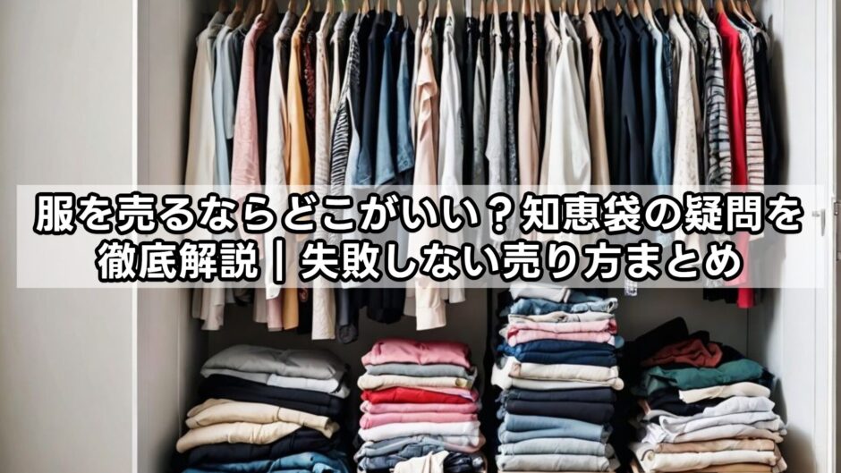 服を売るならどこがいい？知恵袋の疑問を徹底解説｜失敗しない売り方まとめ