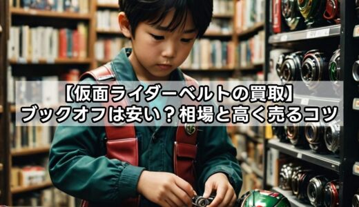 【仮面ライダーベルトの買取】ブックオフは安い？相場と高く売るコツ