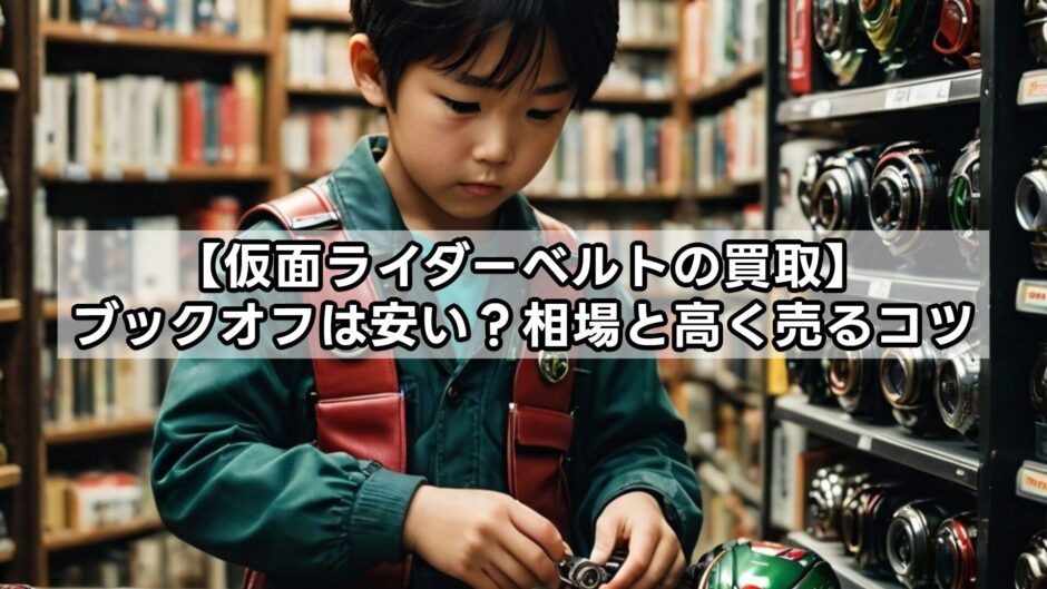 【仮面ライダーベルトの買取】ブックオフは安い？相場と高く売るコツ