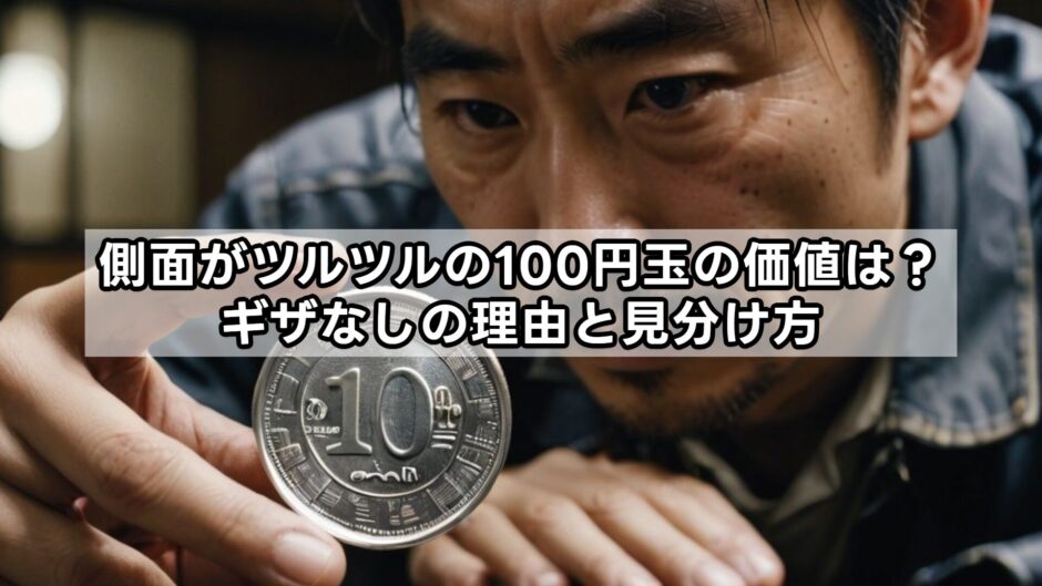 側面がツルツルの100円玉の価値は？ギザなしの理由と見分け方