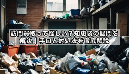 訪問買取って怪しい？知恵袋の疑問を解決｜手口と対処法を徹底解説