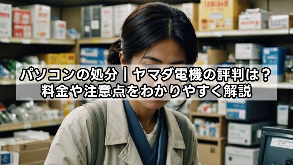 パソコンの処分｜ヤマダ電機の評判は？料金や注意点をわかりやすく解説