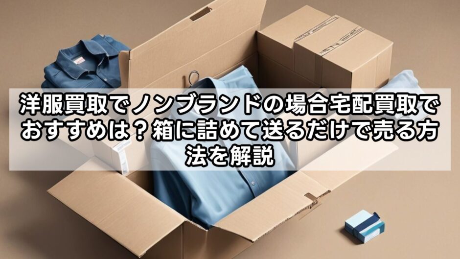洋服買取でノンブランドの場合宅配買取でおすすめは？箱に詰めて送るだけで売る方法を解説