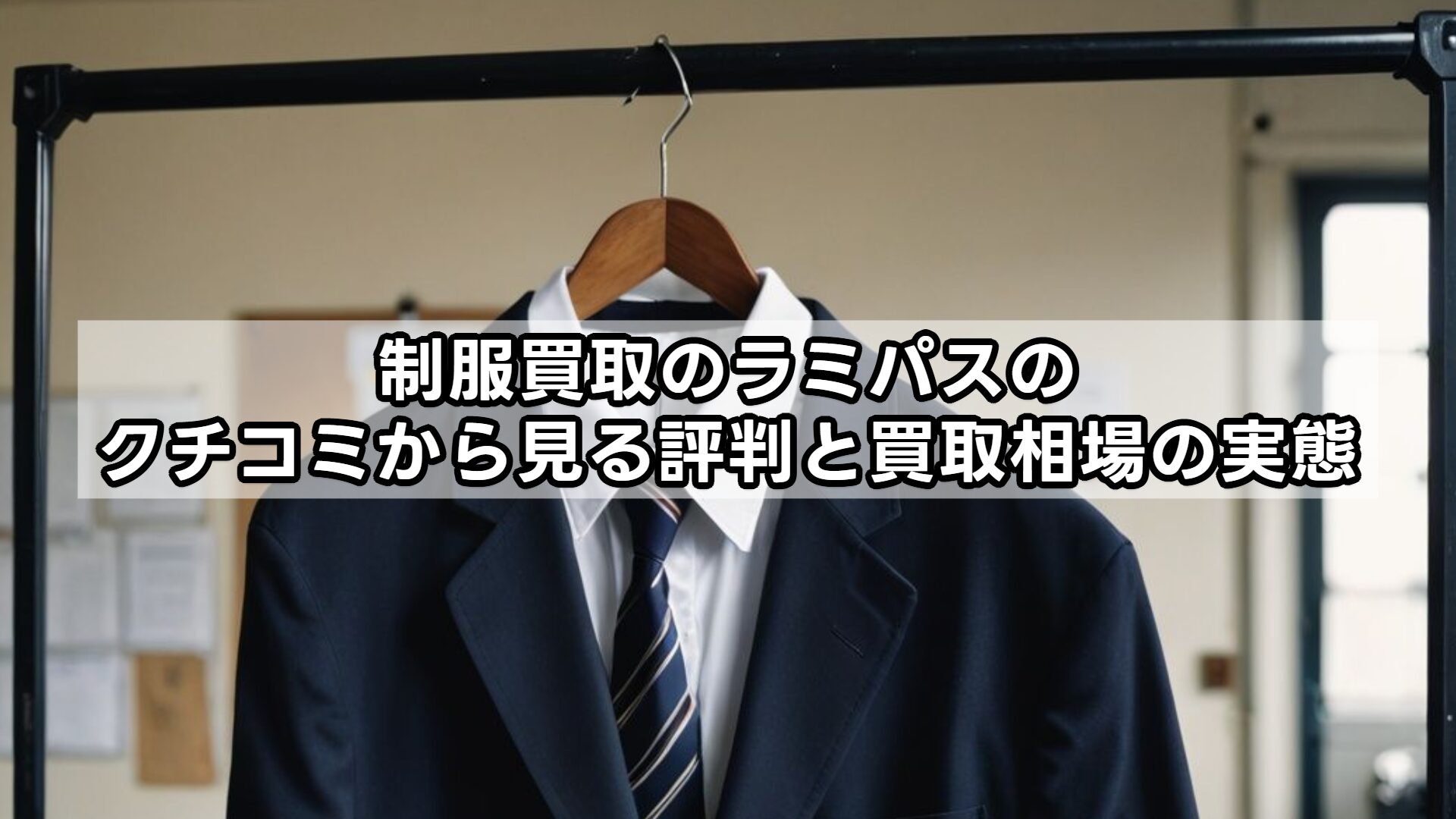 制服買取のラミパスのクチコミから見る評判と買取相場の実態