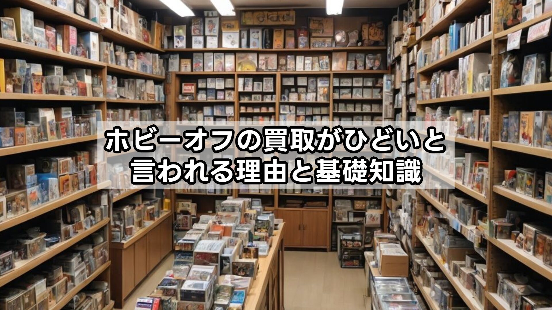 ホビーオフの買取がひどいと言われる理由と基礎知識