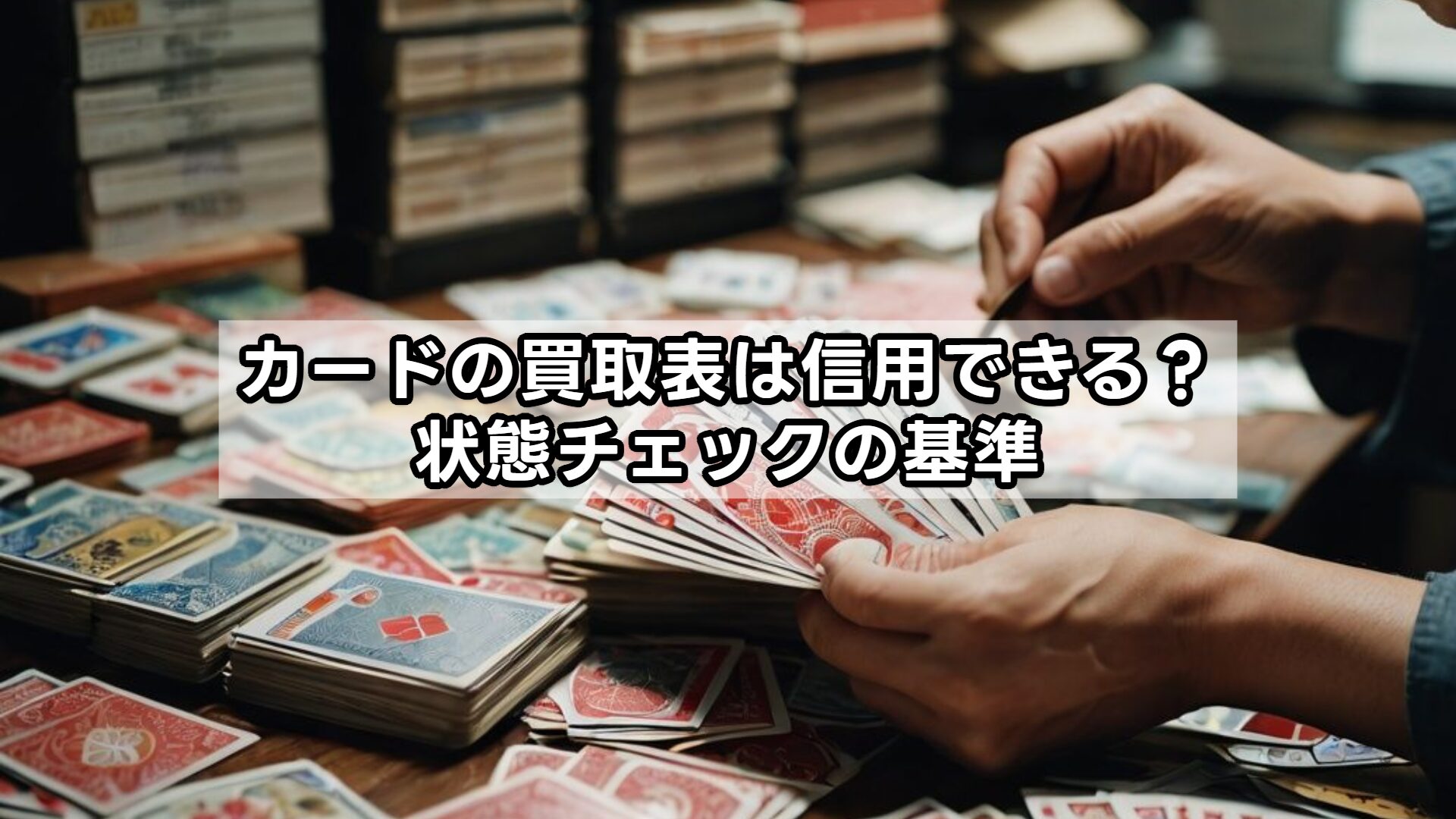 カードの買取表は信用できる？状態チェックの基準