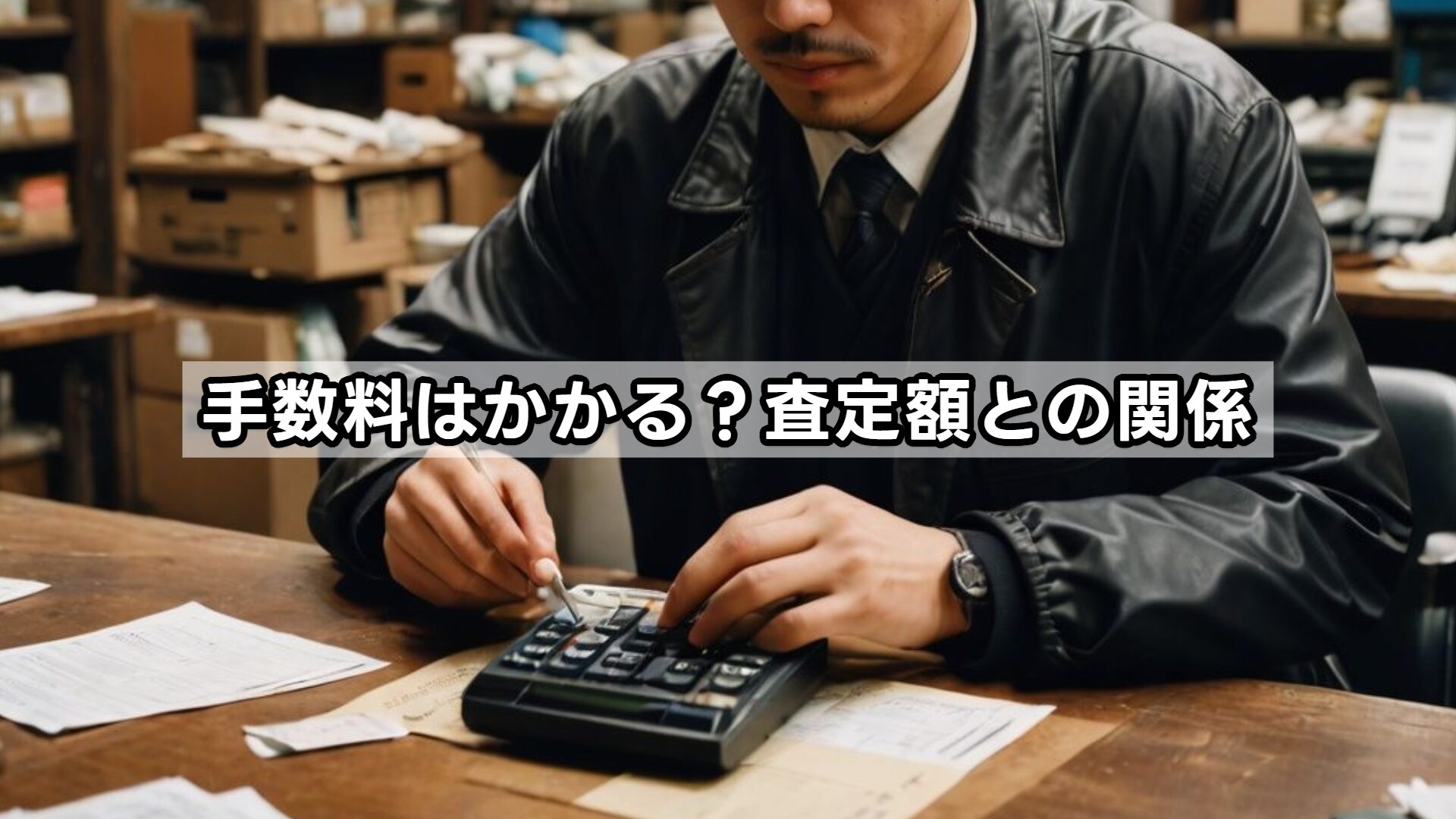 手数料はかかる？査定額との関係