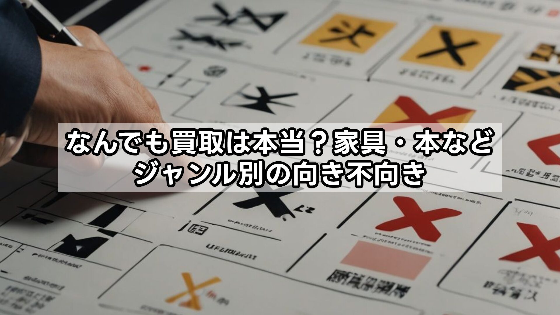なんでも買取は本当？家具・本などジャンル別の向き不向き